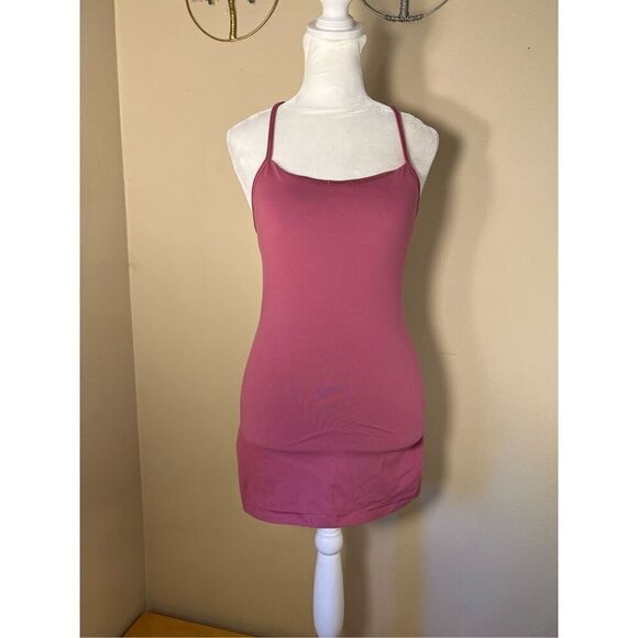 Lululemon Moss Rose Mauve Power Pose Athletic Tank Top Size 4 - Picture 1 of 6